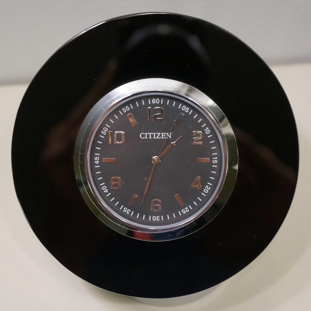 Citizen Model- CC1011 Decorative Desk Clock, Black